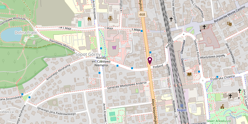 Mapa okolicy — Sopot